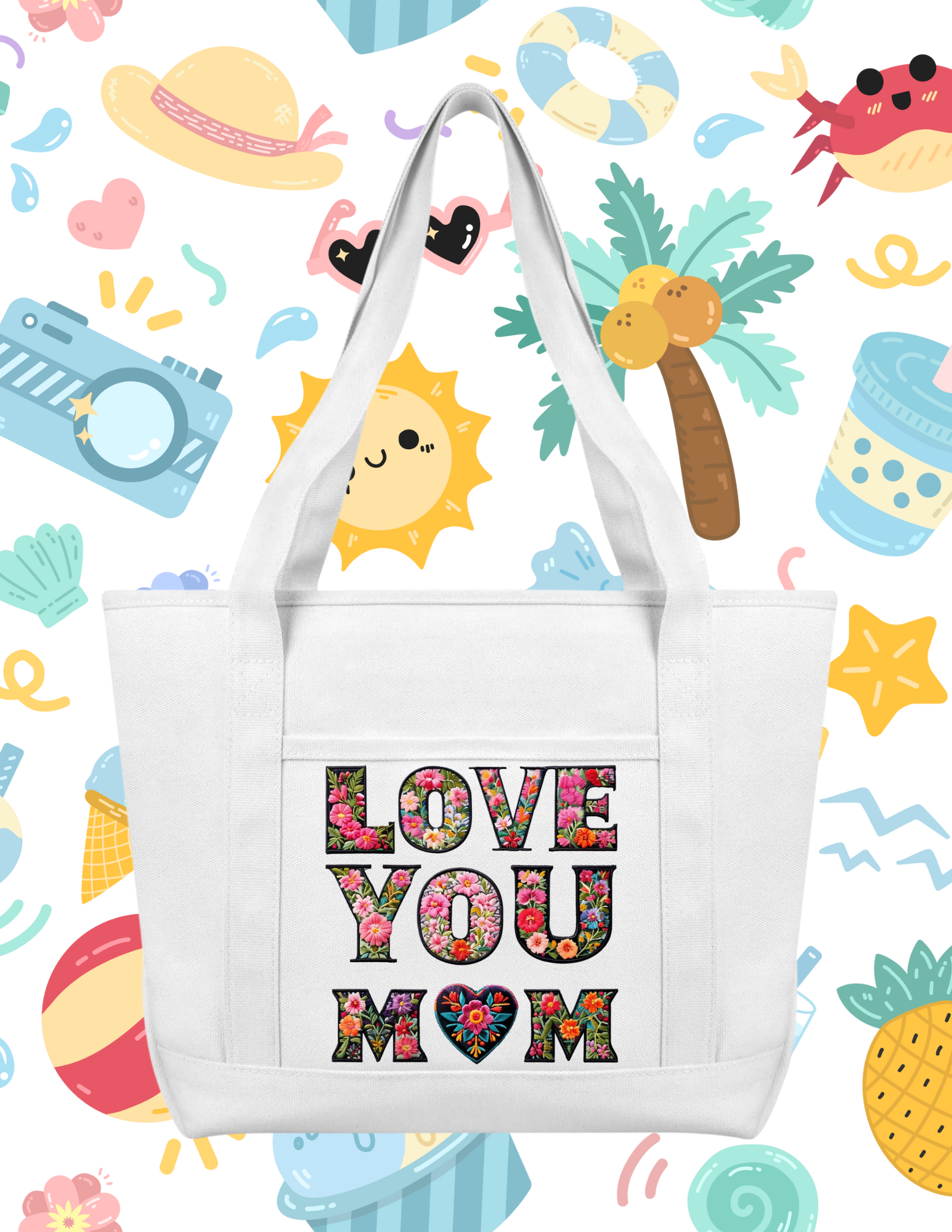 I LOVE YOU MOM TOTE BAG